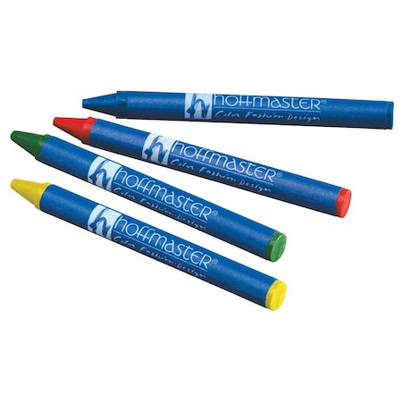 Hoffmaster Crayons, Red, Blue, Green and Yellow, PK250 120803